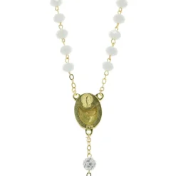 Palais du Rosaire Chapelet Eau de Lourdes avec grains en verre^ Chapelet Eau De Lourdes | Chapelet De Lourdes