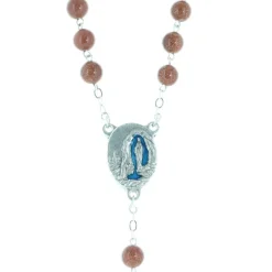 Palais du Rosaire Chapelet Eau de Lourdes avec grains paillettés^ Chapelet Eau De Lourdes | Chapelet De Lourdes