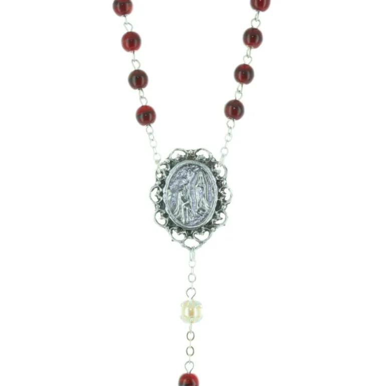 Palais du Rosaire Chapelet eau de Lourdes et coeur Apparition de Lourdes^ Chapelet Eau De Lourdes | Chapelet De Lourdes