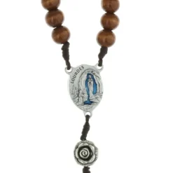 Palais du Rosaire Chapelet Eau de Lourdes et paters métal en forme de rose^ Chapelet Eau De Lourdes | Chapelet De Lourdes