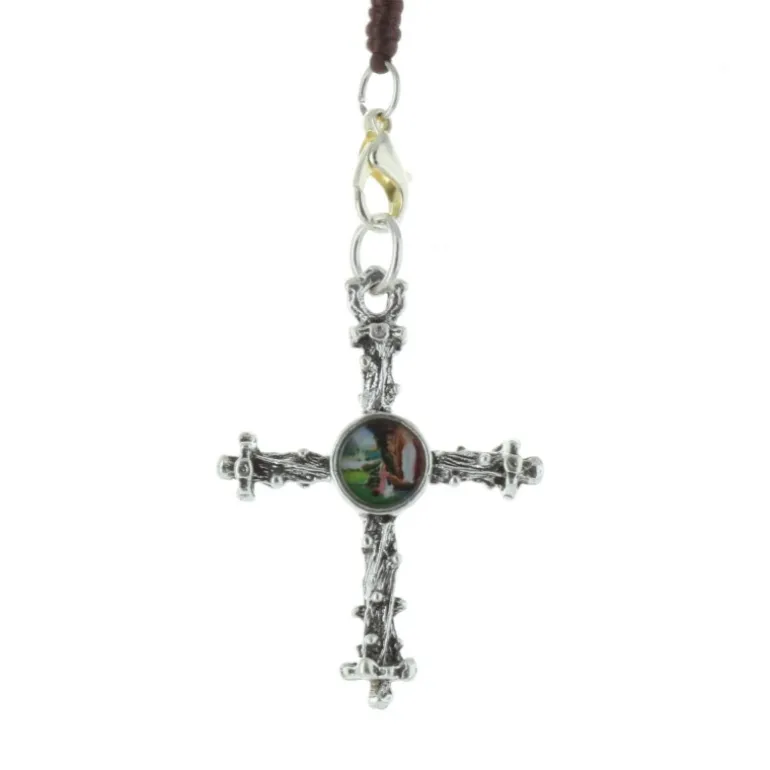 Palais du Rosaire Chapelet Eau de Lourdes et paters métal en forme de rose^ Chapelet Eau De Lourdes | Chapelet De Lourdes