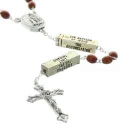 Palais du Rosaire Chapelet eau de Lourdes,les 20 mystères du Rosaire, grains bois^ Chapelet Eau De Lourdes | Chapelet De Lourdes