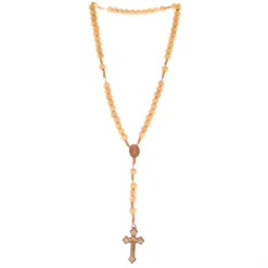 Palais du Rosaire Chapelet en bois avec Notre Dame de Lourdes gravée^ Chapelet De Lourdes | Chapelet Bois
