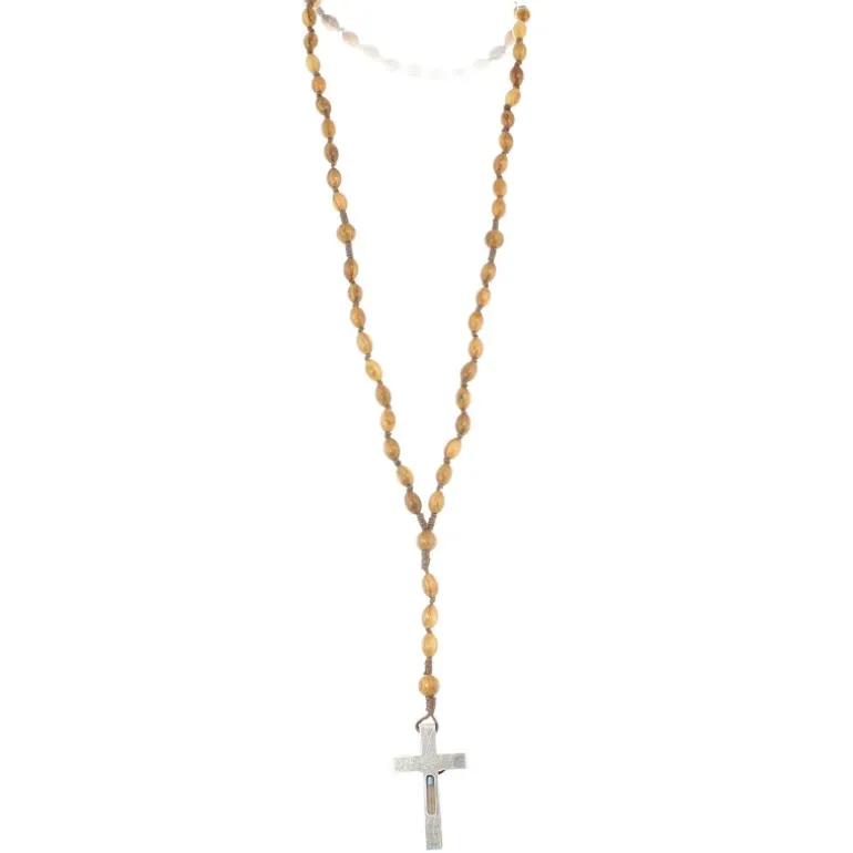 Palais du Rosaire Chapelet en bois d'olivier avec eau de Lourdes^ Chapelet Eau De Lourdes | Chapelet De Lourdes