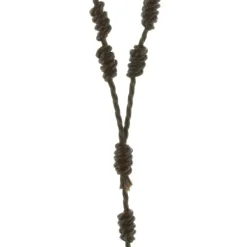 Palais du Rosaire Chapelet en corde avec une croix de Tau en bois^ Chapelet Corde | Chapelet Bois