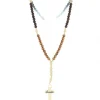 Palais du Rosaire Chapelet en corde grains bois de quatre tons^ Chapelet Corde | Chapelet Bois