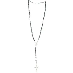 Palais du Rosaire Chapelet en hématite 7mm Incassable avec fermoir et croix en métal^ Chapelet Métal | Chapelet Pierre