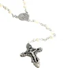 Palais du Rosaire Chapelet en Nacre avec croix émaillée en couleur^ Chapelet De Lourdes | Chapelet Nacre