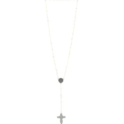 Palais du Rosaire Chapelet en Nacre avec croix émaillée en couleur^ Chapelet De Lourdes | Chapelet Nacre