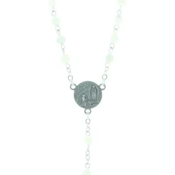 Palais du Rosaire Chapelet en Nacre avec croix émaillée en couleur^ Chapelet De Lourdes | Chapelet Nacre