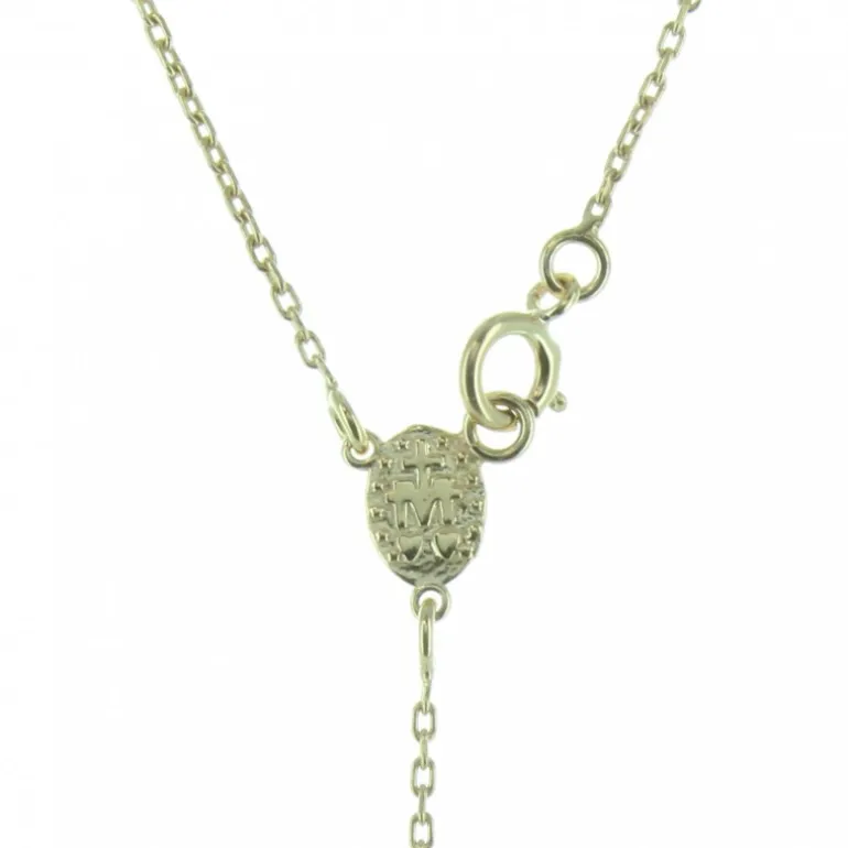 Palais du Rosaire Chapelet en Or de la Vierge Miraculeuse grains 2mm^ Chapelet Or