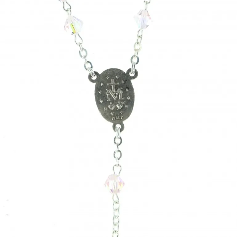 Palais du Rosaire Chapelet en perles avec médaille Miraculeuse violette^ Chapelet De La Vierge Miraculeuse | Chapelet Cristal