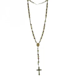 Palais du Rosaire Chapelet Ex Voto en corde et bois marron^ Chapelet De Lourdes | Chapelet Métal