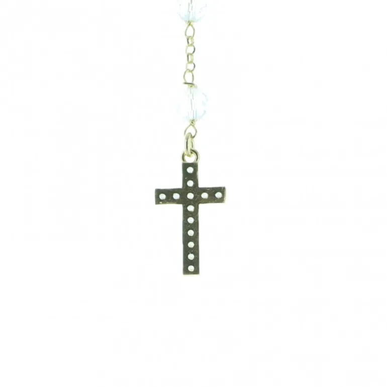 Palais du Rosaire Chapelet médaille miraculeuse et pierres en zircon en argent doré^ Chapelet De La Vierge Miraculeuse | Chapelet Pierre