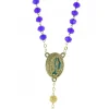 Palais du Rosaire Chapelet Moderne Eau de Lourdes avec grains en verre coloré^ Chapelet Eau De Lourdes | Chapelet De Lourdes