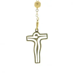 Palais du Rosaire Chapelet Moderne Eau de Lourdes avec grains en verre coloré^ Chapelet Eau De Lourdes | Chapelet De Lourdes