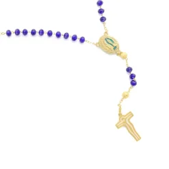 Palais du Rosaire Chapelet Moderne Eau de Lourdes avec grains en verre coloré^ Chapelet Eau De Lourdes | Chapelet De Lourdes