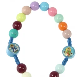 Palais du Rosaire Chapelet multicolor de la Sainte Famille pour enfant 8mm^Enfant Chapelet Pour Enfant