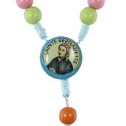 Palais du Rosaire Chapelet multicolor de l'Apparition de Lourdes pour enfant 8mm^ Chapelet Corde