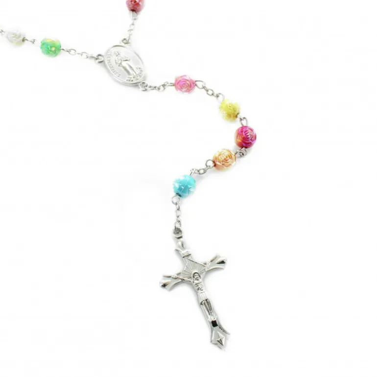 Palais du Rosaire Chapelet multicolor résine 80cm^ Chapelet Résine