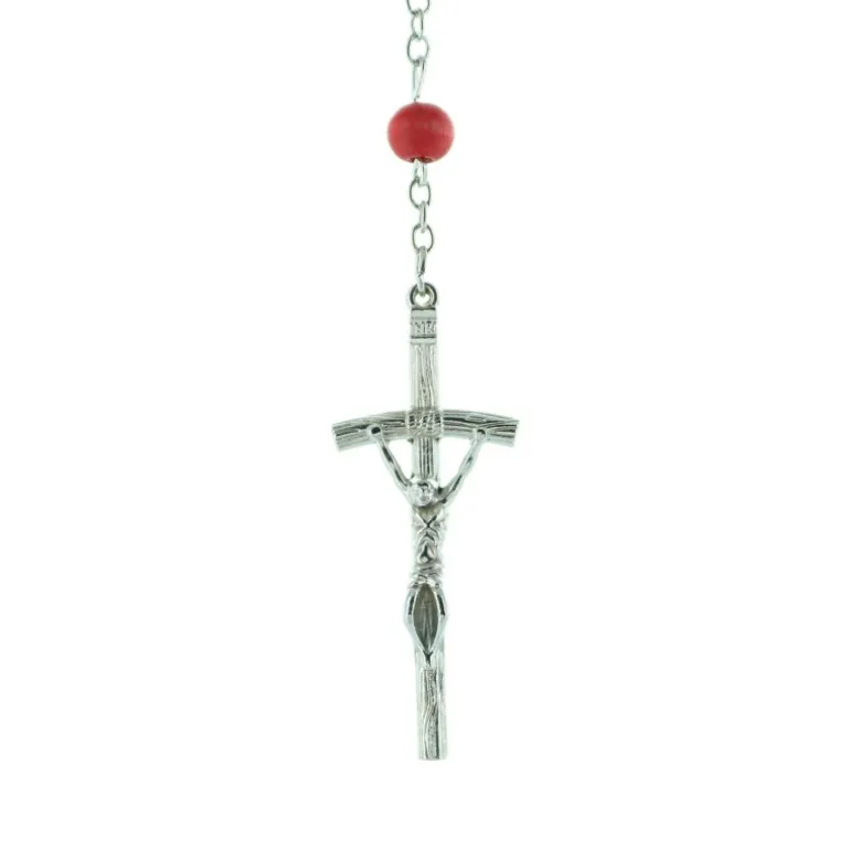 Palais du Rosaire Chapelet parfumé à la rose et boîte avec l'image de l'Apparition de Lourdes^ Chapelet De Lourdes | Chapelet Métal