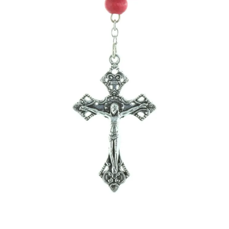 Palais du Rosaire Chapelet parfumé à la rose en boîte avec une prière^ Chapelet Bois | Chapelet De Lourdes