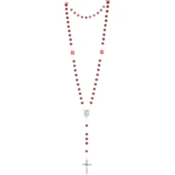 Palais du Rosaire Chapelet parfumé à la rose, paters en forme de rose avec boite^ Chapelet De Sainte Bernadette | Chapelet De Lourdes