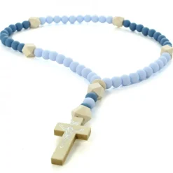 Palais du Rosaire Chapelet pour enfant grains en silicone et bois 8mm^Enfant Baptême | Chapelet Pour Enfant