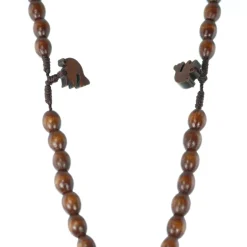 Palais du Rosaire Chapelet sur corde avec paters en forme de colombe et croix en bois^ Chapelet Corde