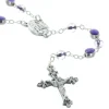 Palais du Rosaire Chapelet verre et grains facetés Vierge Miraculeuse^ Chapelet Verre | Chapelet De La Vierge Miraculeuse