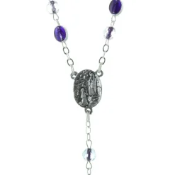 Palais du Rosaire Chapelet verre et grains facetés Vierge Miraculeuse^ Chapelet Verre | Chapelet De La Vierge Miraculeuse