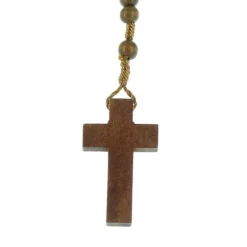 Palais du Rosaire Chapelet Vierge Miraculeuse avec grains en bois sur corde^ Chapelet De La Vierge Miraculeuse | Chapelet Corde