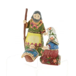 Palais du Rosaire Coffret de trois personnages de crèche style Poupée Russe^ Crèche | Statue De La Sainte Famille