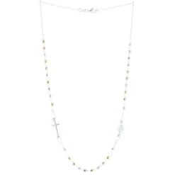 Palais du Rosaire Collier chapelet Argent coeur Vierge Miraculeuse^ Collier En Argent