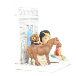 Palais du Rosaire Crèche Arc de Triomphe en céramique 8x7cm^ Crèche