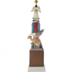 Palais du Rosaire Crèche de 36cm en résine^ Décoration De Noël | Crèche