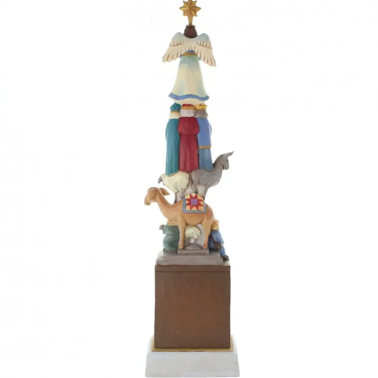 Palais du Rosaire Crèche de 36cm en résine^ Décoration De Noël | Crèche