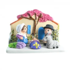 Palais du Rosaire Crèche de la Provence en céramique 8x7cm^ Crèche