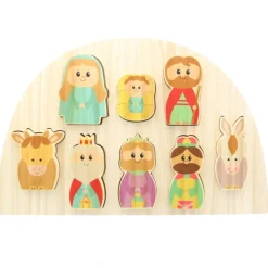 Palais du Rosaire Crèche de Noël sous forme de puzzle en bois^ Crèche