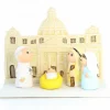 Palais du Rosaire Crèche du Vatican en céramique 8x7cm^ Crèche