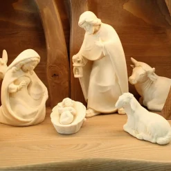 Palais du Rosaire Crèche en bois de 12 cm et 17 pièces^ Crèche | Statue En Bois