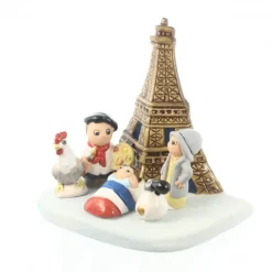 Palais du Rosaire Crèche en céramique de Paris 8x7cm^ Décoration De Noël | Crèche