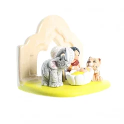 Palais du Rosaire Crèche Inde en céramique 8x7cm^ Crèche