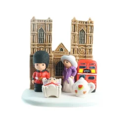 Palais du Rosaire Crèche Londres en céramique 8x7cm^ Crèche