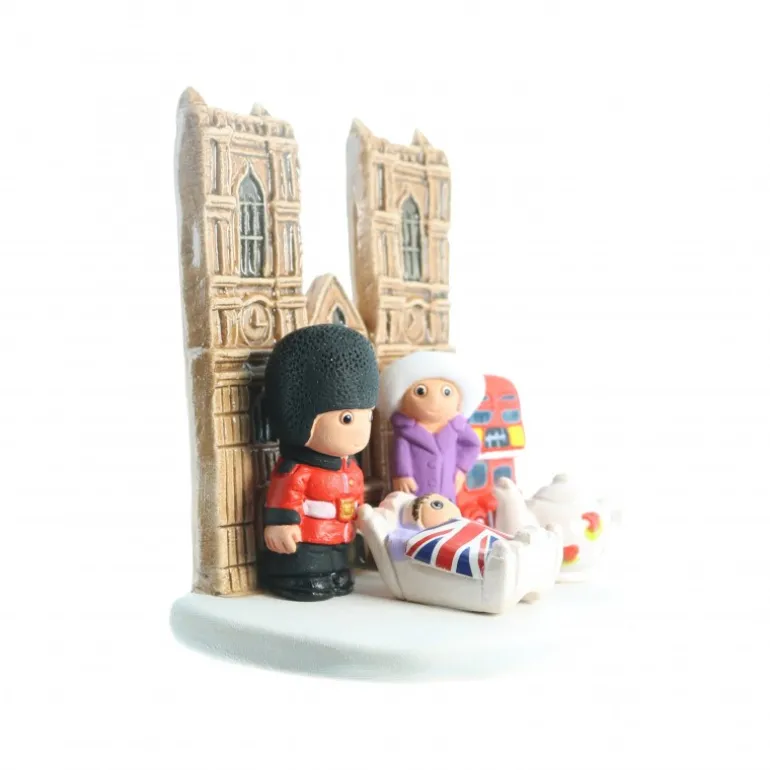Palais du Rosaire Crèche Londres en céramique 8x7cm^ Crèche