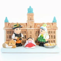 Palais du Rosaire Crèche Pologne en céramique 8x7cm^ Crèche