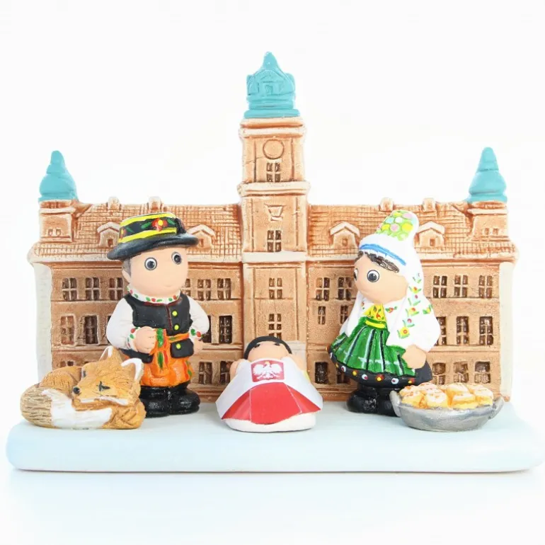 Palais du Rosaire Crèche Pologne en céramique 8x7cm^ Crèche
