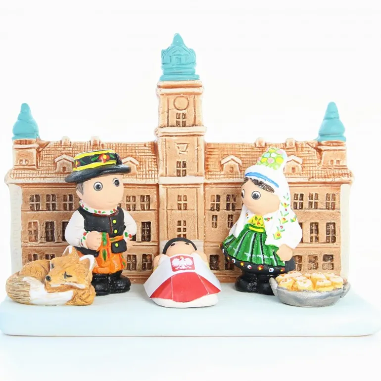Palais du Rosaire Crèche Pologne en céramique 8x7cm^ Crèche