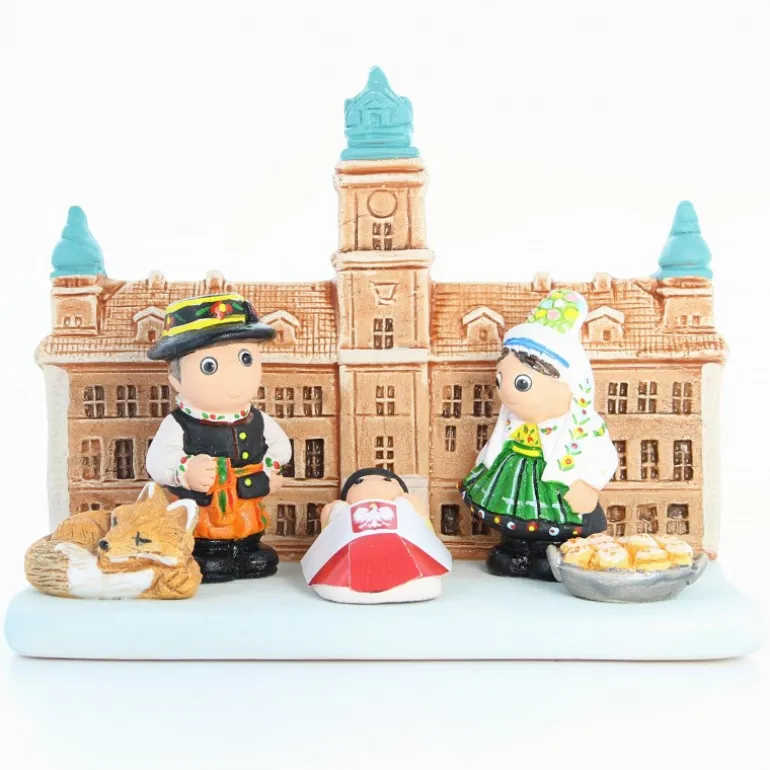 Palais du Rosaire Crèche Pologne en céramique 8x7cm^ Crèche