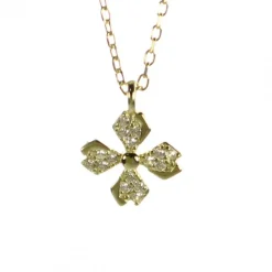 Palais du Rosaire Croix argent doré aux extrémités évasées^ Croix En Pendentif | Médaille Et Croix Argent